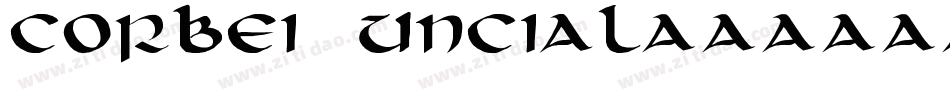 Corbei Uncial字体转换